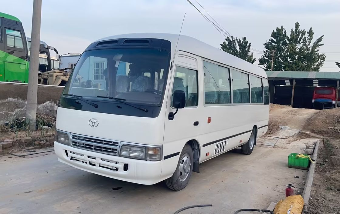2019 Toyota Coaster λεωφορείο με κινητήρα τουρμποφορτιστή LHD μπροστινό κινητήρα Minibus