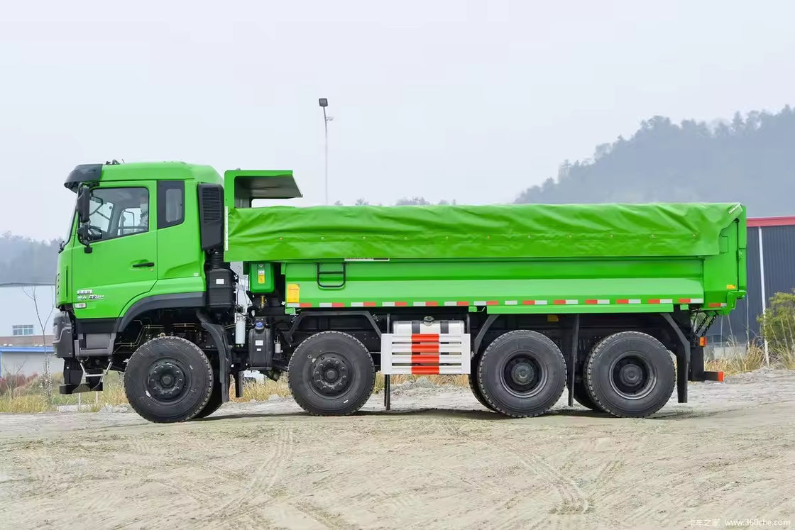 12 τροχούς 35 τόνων 600 ίππων Dongfeng Dump Truck για άμμο χώμα πέτρα Μεταφορά Tipper