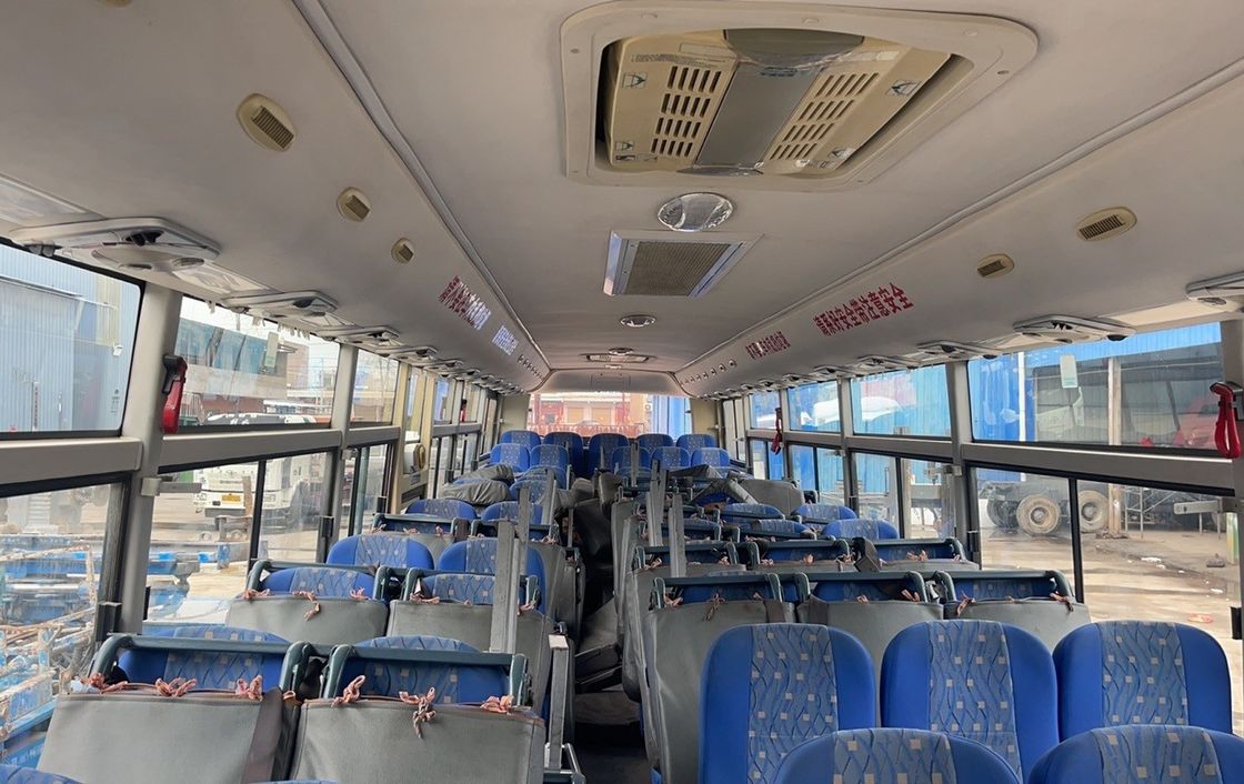 25-55 θέσεις Yutong Bus Χρησιμοποιούμενο λεωφορείο με χειροκίνητο κιβώτιο μετάδοσης με κινητήρα Yuchai