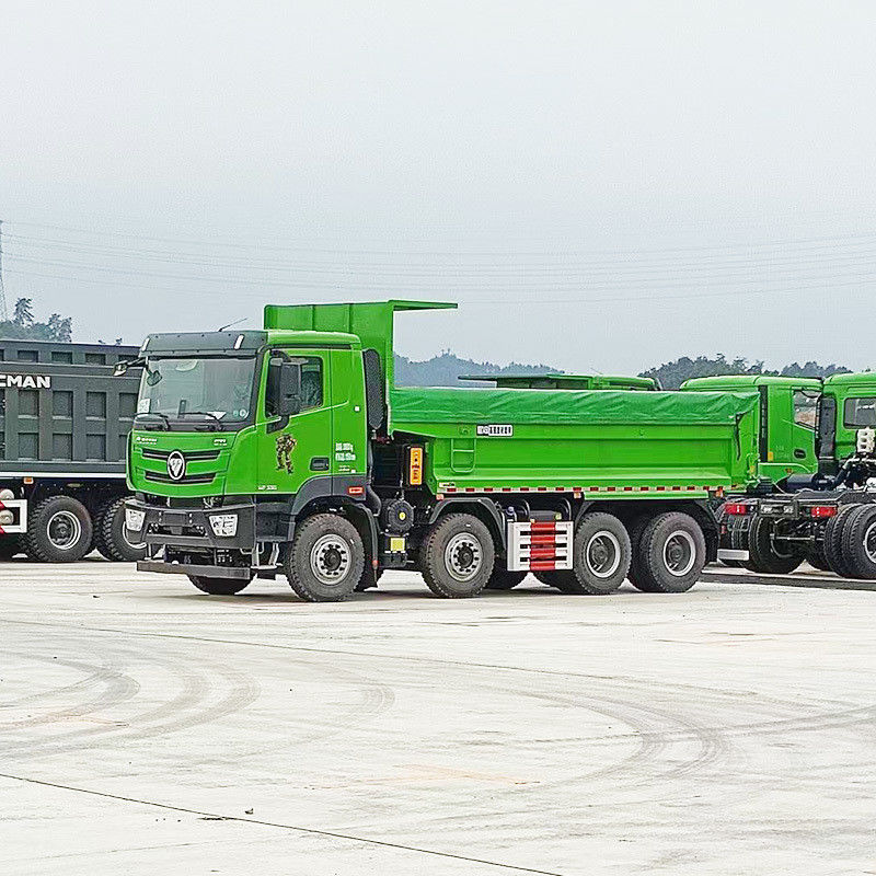Χρησιμοποιούμενο φορτηγό 8x4 12 τροχών 430hp Foton Dump Truck 12 προωθητική μετατόπιση κινητήρα ντίζελ φορτηγό