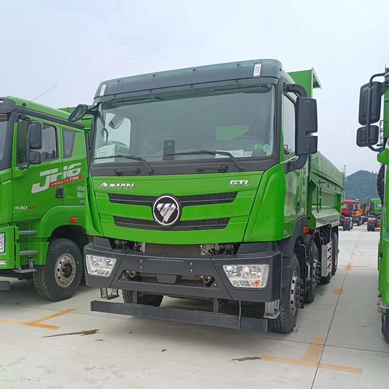 Χρησιμοποιούμενο φορτηγό 8x4 12 τροχών 430hp Foton Dump Truck 12 προωθητική μετατόπιση κινητήρα ντίζελ φορτηγό