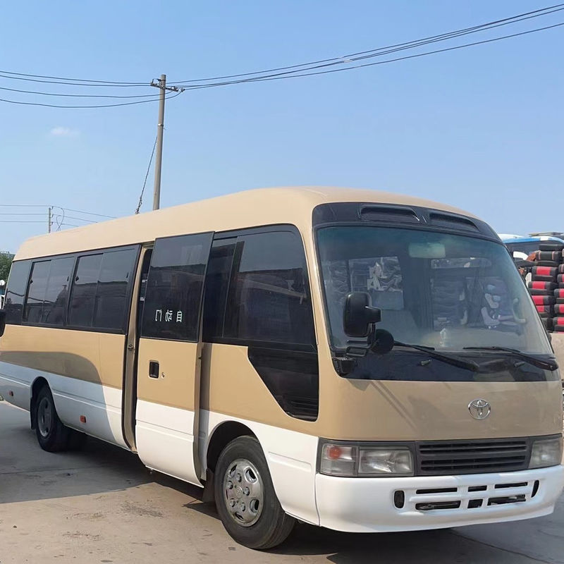 Μίνι λεωφορείο Toyota Coaster 29 θέσεων με πρότυπο εκπομπών Euro3 και κινητήρα Cummins
