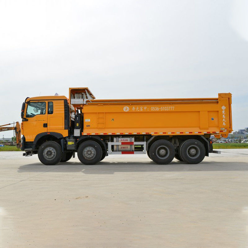 440HP 8x4 6,5m HOWO Dump Truck με μήκος δεξαμενής φορτίου 6,2-8m και κινητήρα MC11.44-60