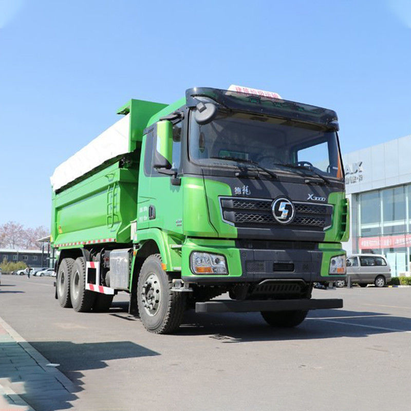 400hp 6x4 5.8m Shacman Dump Truck Δεύτερο χέρι με αυτόματο κινητήρα παράθυρο χωρητικότητα 8L
