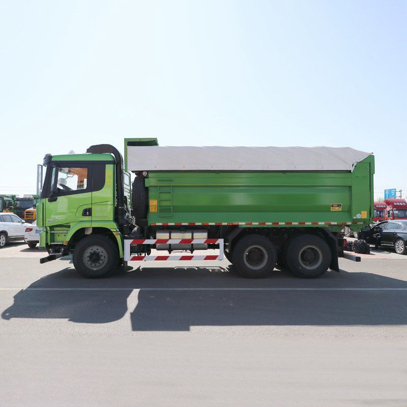 400hp 6x4 5.8m Shacman Dump Truck Δεύτερο χέρι με αυτόματο κινητήρα παράθυρο χωρητικότητα 8L