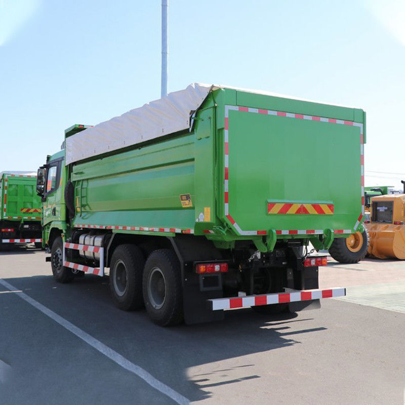400hp 6x4 5.8m Shacman Dump Truck Δεύτερο χέρι με αυτόματο κινητήρα παράθυρο χωρητικότητα 8L