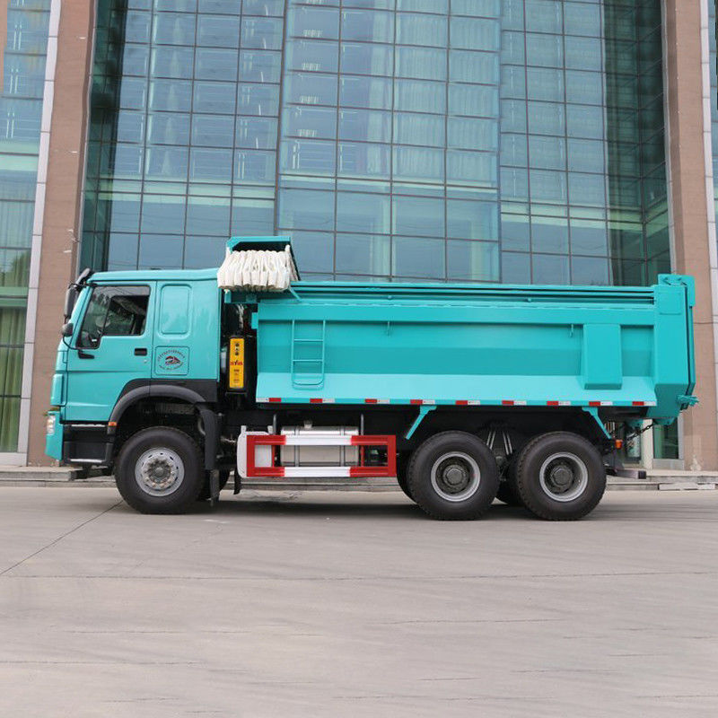 380HP 6x4 5.4m HOWO Dump Truck με αυτόματο κλιματισμό και ελαστικά 12.00R20
