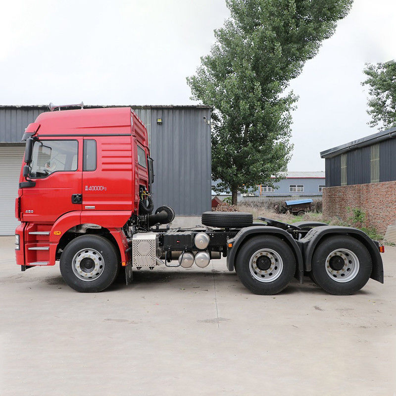 420HP 6X4 Shacman Χρησιμοποιούμενο φορτηγό τρακτέρ με ελαστικά 12R22.5 και πρότυπο εκπομπών EURO 5