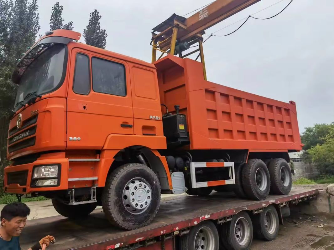 10 τόνων 6x4 10 τροχών 380 hp βαρύ φορτηγό απορριμμάτων για μεταφορά άμμου και χαλίκις