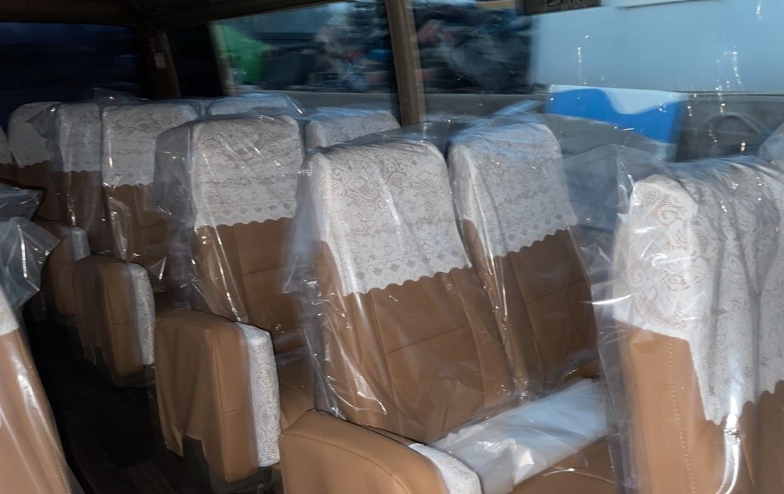 Ανακαινισμένο λεωφορείο Toyo ta Coaster 30 θέσεων λεωφορεία λεωφορεία μεταχειρισμένα Euro 3 ντίζελ