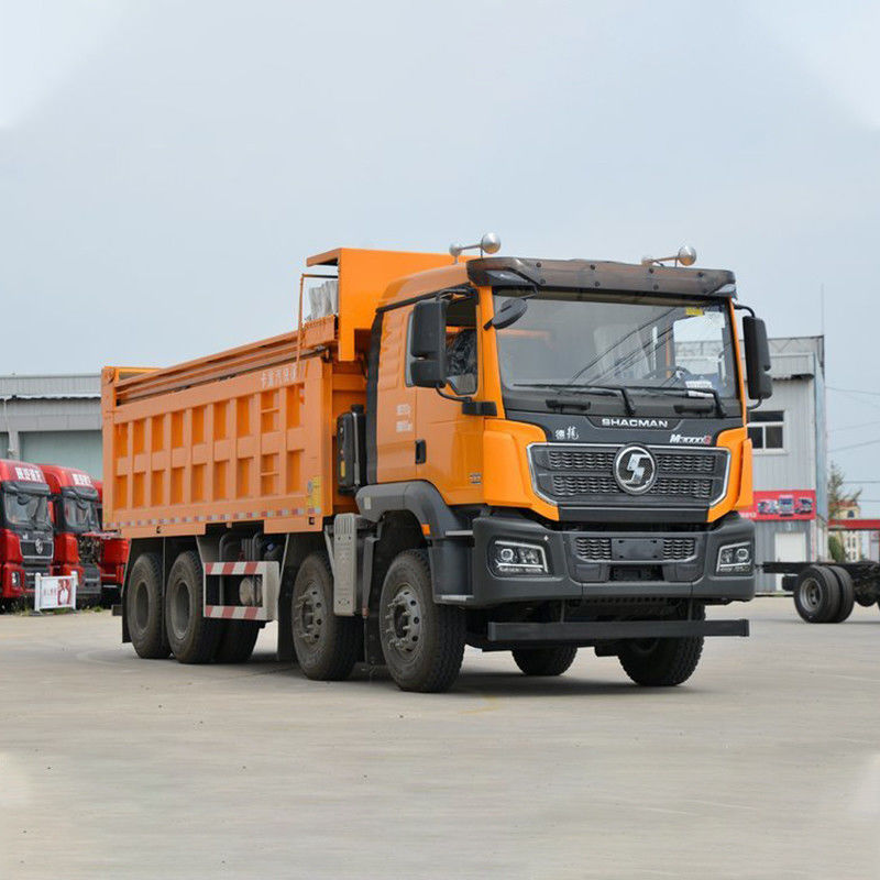 Δεύτερο χέρι 400hp 8x4 6.8m Shacman Dump Truck Ιπποδύναμη 351-450hp και χωρίς οθόνη αφής
