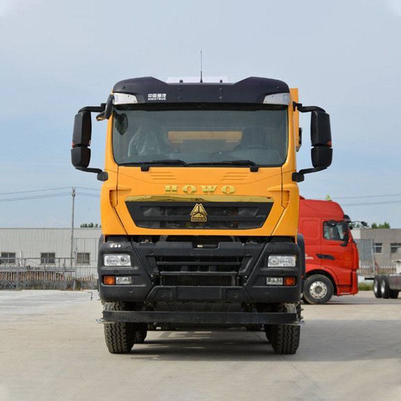 440hp HOWO Τελαχιστοφόρο 8x4 Τριππερ Τελαχιστοφόρο 40 τόνων 12 τροχούς με χειροκίνητο κιβώτιο