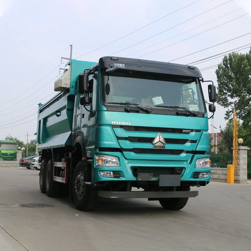 Χρησιμοποιούμενο Howo 380hp 6x4 Triper Dump Truck 40 τόνων 10 τροχούς με πίσω κάμερα Κανένα