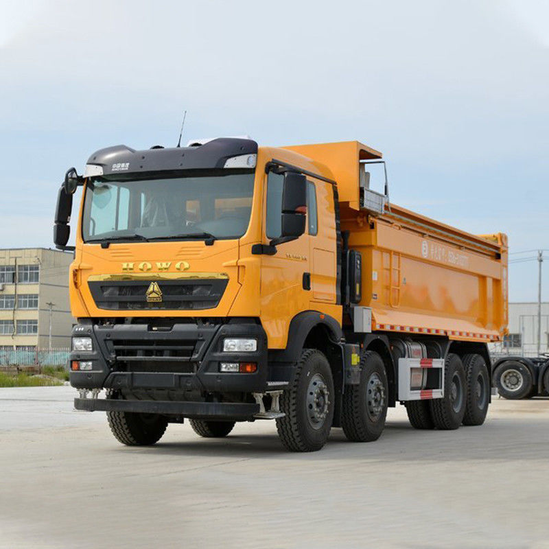 40 τόνων 12 τροχών φορτηγό Howo 440hp 8x4 Τεχνη φορτηγού 12.00R20 πίσω κάμερα Κανένα