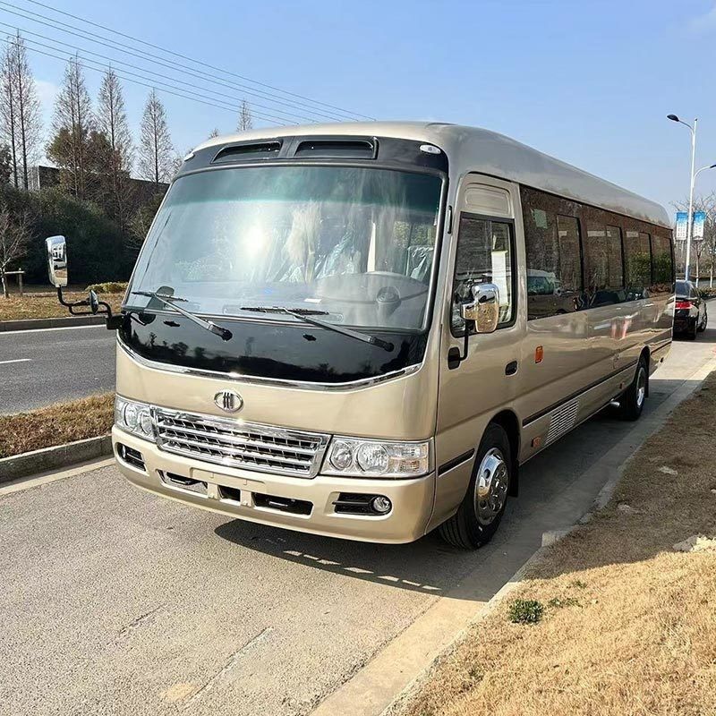 30 θέσεις RHD LHD Coaster Bus με 215/75R17.5 ελαστικά και 30 1 θέσεις χωρητικότητας στο Ντουμπάι