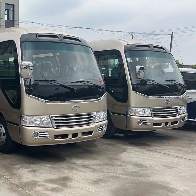 Ηλεκτρικός κινητήρας χωρητικότητα 4L Toyota Coaster Bus με 21 1 θέσεις και δεξιά οδήγηση