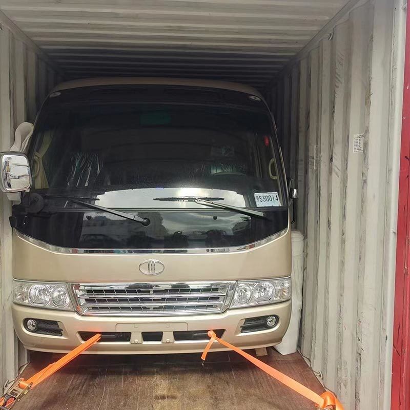 Ηλεκτρικός κινητήρας χωρητικότητα 4L Toyota Coaster Bus με 21 1 θέσεις και δεξιά οδήγηση