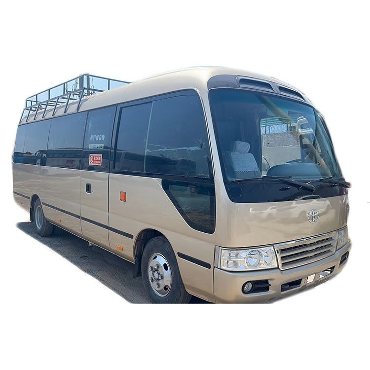 Χρησιμοποιημένο λεωφορείο Toyota Coaster στην Ιαπωνία 30 θέσεις με κινητήρα 1HZ και λάστιχα 9.00R20