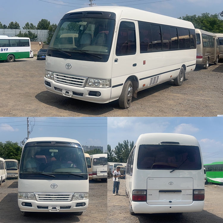 30 θέσεις Toyota Coaster Bus με διπλό φρένο αέρα και υψηλή ταχύτητα 69 Km/h