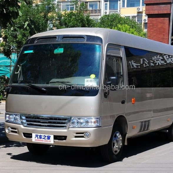16-22 θέσεις Dongfeng LHD Coaster Μίνι λεωφορείο με πίσω χώρο αποσκευών Όγκος 0,25 m3