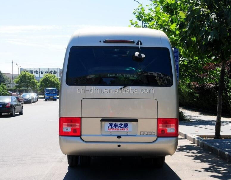 16-22 θέσεις Dongfeng LHD Coaster Μίνι λεωφορείο με πίσω χώρο αποσκευών Όγκος 0,25 m3