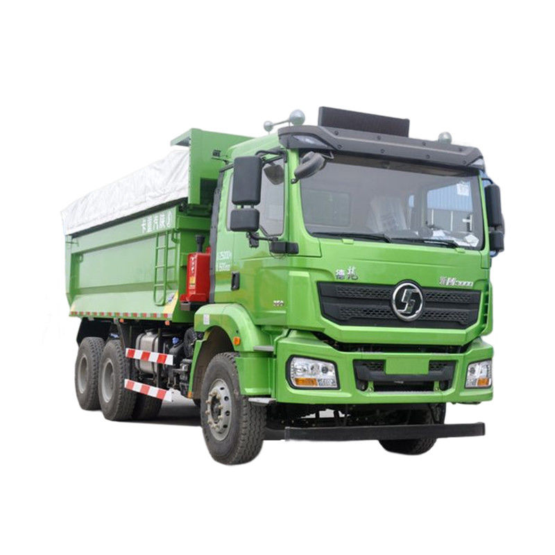 EURO 5 Shacman 6*4 350hp Χρησιμοποιούμενο φορτηγό απορριμμάτων για μεταφορά εδάφους σε εργοτάξιο