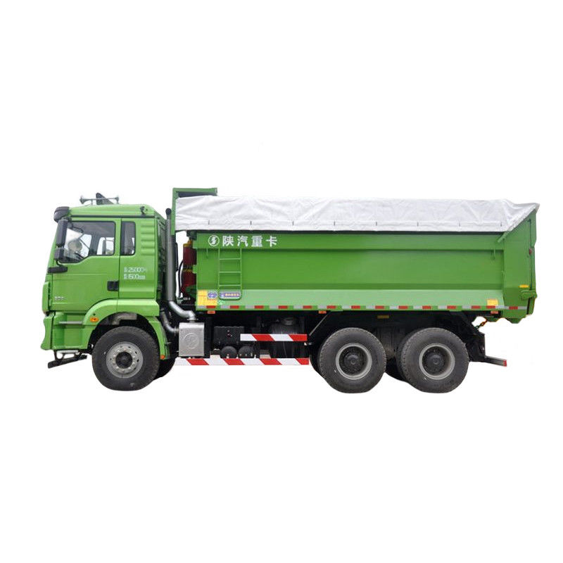 15500 kg Ακαθάριστο βάρος οχήματος SHACMAN 6x4 φορτηγό σκουπιδιών 350HP 100 τόνων 360° πίσω κάμερα