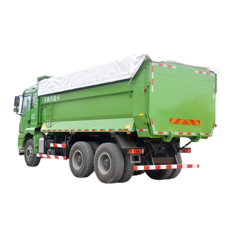 15500 kg Ακαθάριστο βάρος οχήματος SHACMAN 6x4 φορτηγό σκουπιδιών 350HP 100 τόνων 360° πίσω κάμερα