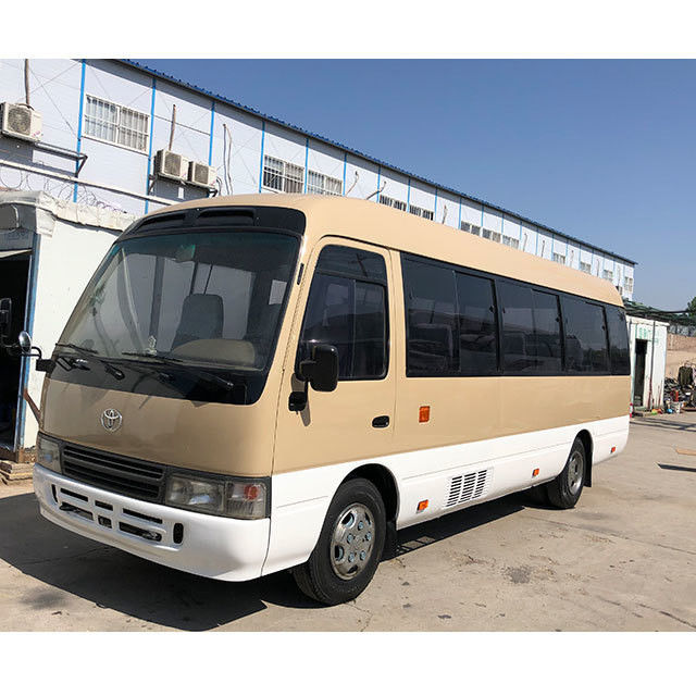 Μηχανή Yuchai Χρησιμοποιούμενο Μίνι λεωφορείο Toyota Coaster με 30 θέσεις και πρότυπο εκπομπών Euro 2