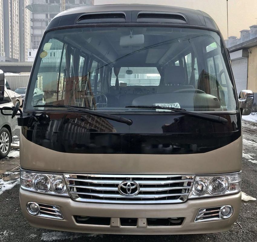 Δεύτερο χέρι 22 έως 30 θέσεις επιβατών Toyot Coaster Bus με εμπρόσθιο κινητήρα ντίζελ