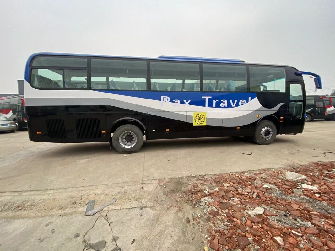 57 θέσεις LHD Luxury Coach Χρησιμοποιούμενο πετρελαιοκίνητο επιβατικό λεωφορείο με σχεδιασμένο τύπο μεταφοράς