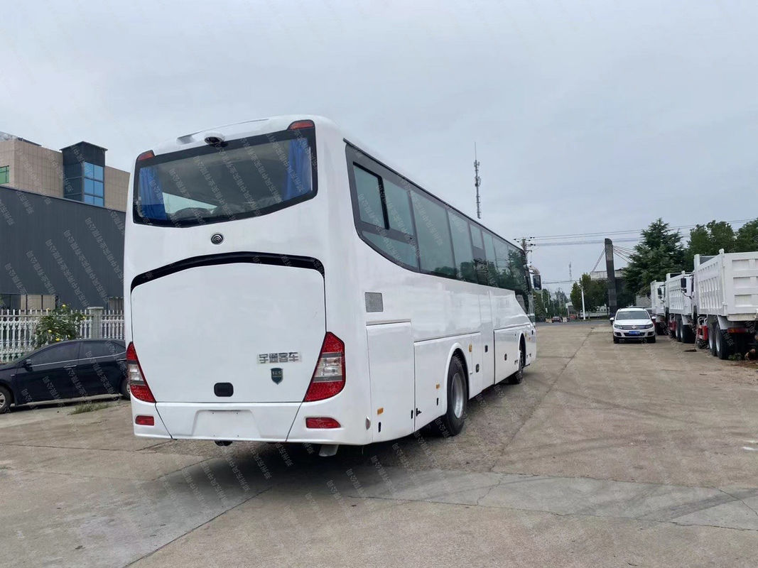 65 θέσεις LHD επιβατικό λεωφορείο Καλή κατάσταση Deisel καύσιμα Χρησιμοποιημένο λευκό λεωφορείο λεωφορείων σε προσιτή τιμή