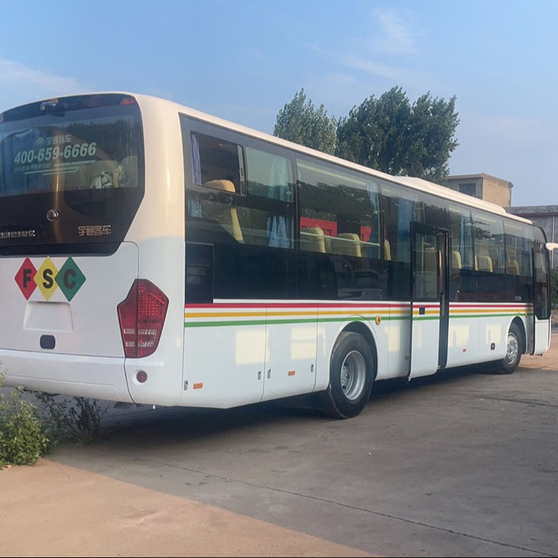 Χρησιμοποιούμενο λεωφορείο λεωφορείων LHD 54 θέσεων μεταχειρισμένο λεωφορείο επιβατών πόλης με χειροκίνητη μετάδοση