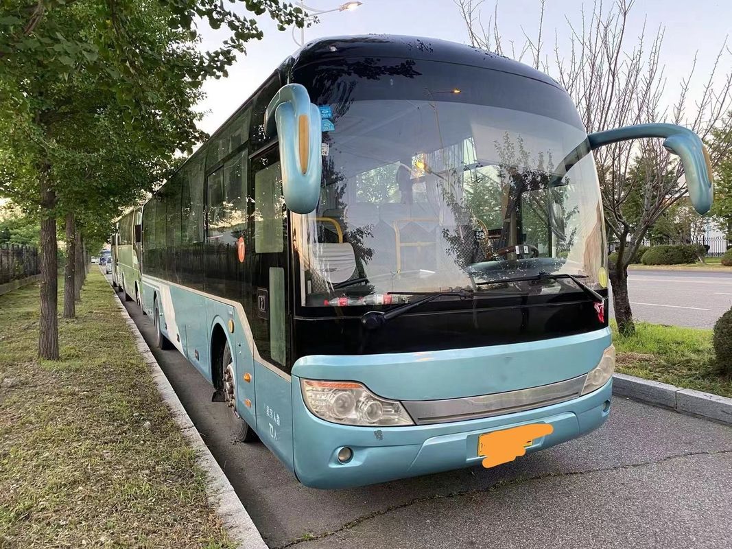 Αριστερή οδήγηση μεταχειρισμένο λεωφορείο με κινητήρα Yuchai και χειροκίνητη μετάδοση σε καλή κατάσταση