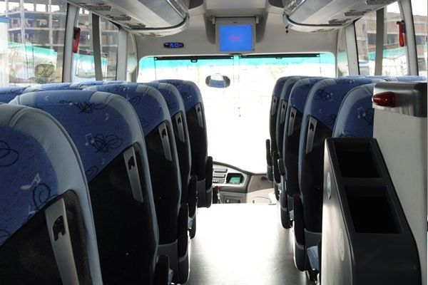 Στήριξη 60 θέσεων 12m Cummins κινητήρας Χρησιμοποιούμενα λεωφορεία και λεωφορεία με κατανάλωση