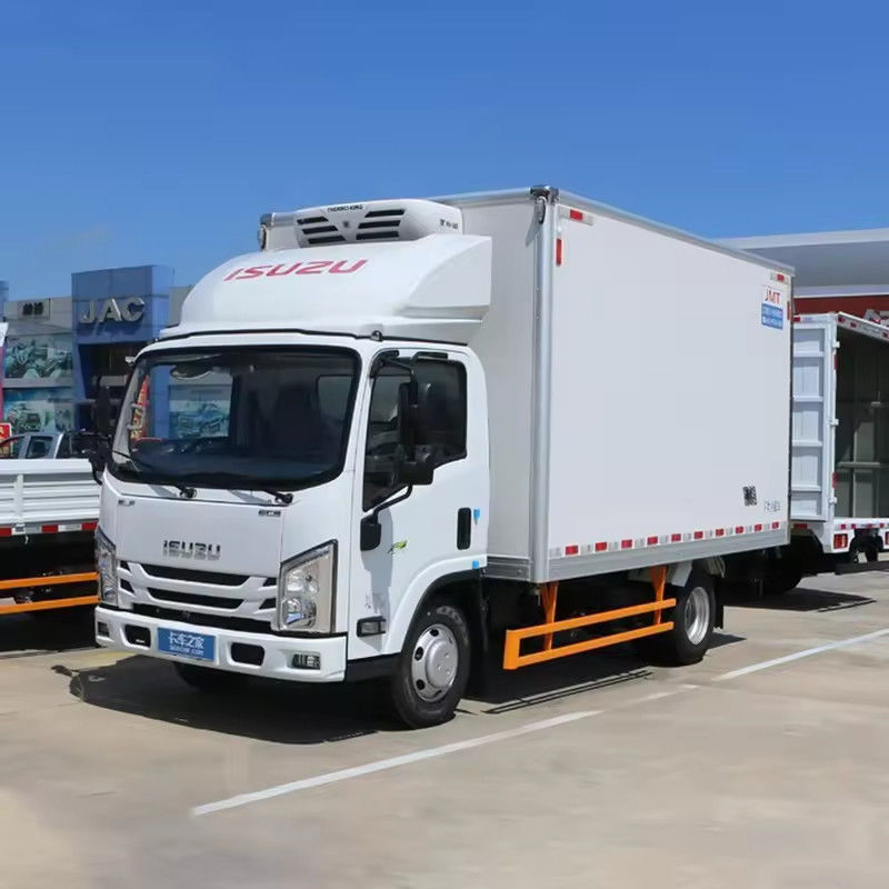 3360mm τροχοπέδης Isuzu 10 τόνων κουτί ψυγείο φορτηγό για τη μεταφορά λαχανικών και κρέατος