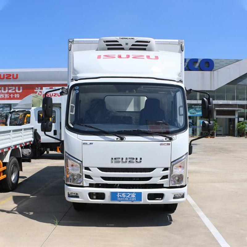 3360mm τροχοπέδης Isuzu 10 τόνων κουτί ψυγείο φορτηγό για τη μεταφορά λαχανικών και κρέατος