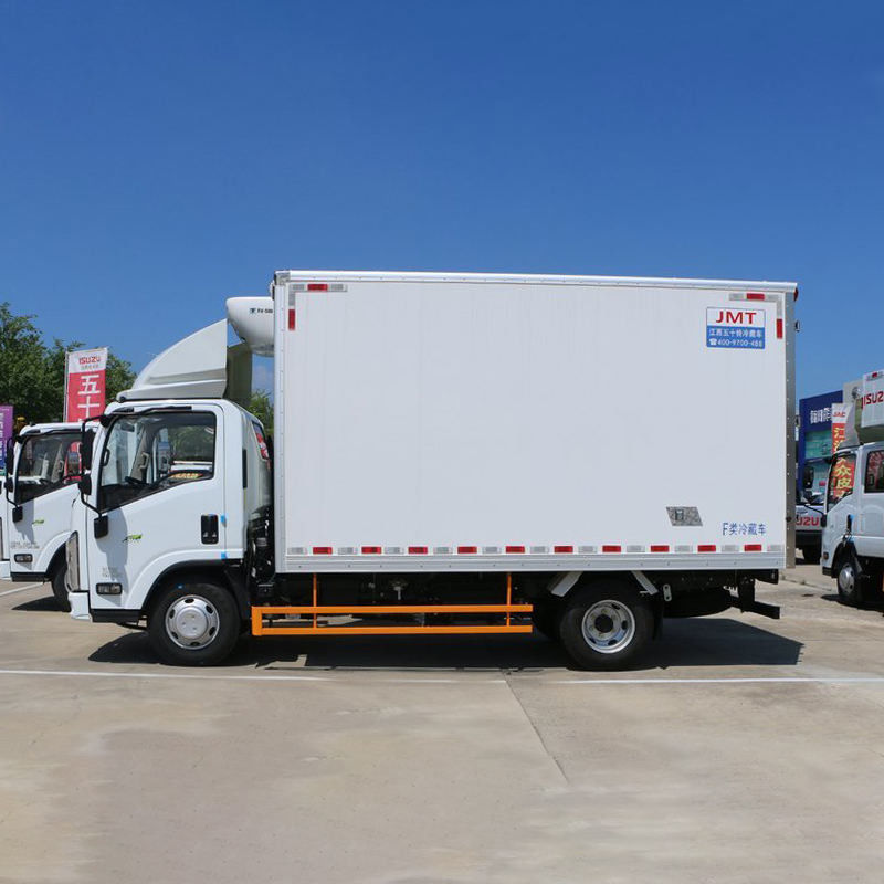 3360mm τροχοπέδης Isuzu 10 τόνων κουτί ψυγείο φορτηγό για τη μεταφορά λαχανικών και κρέατος
