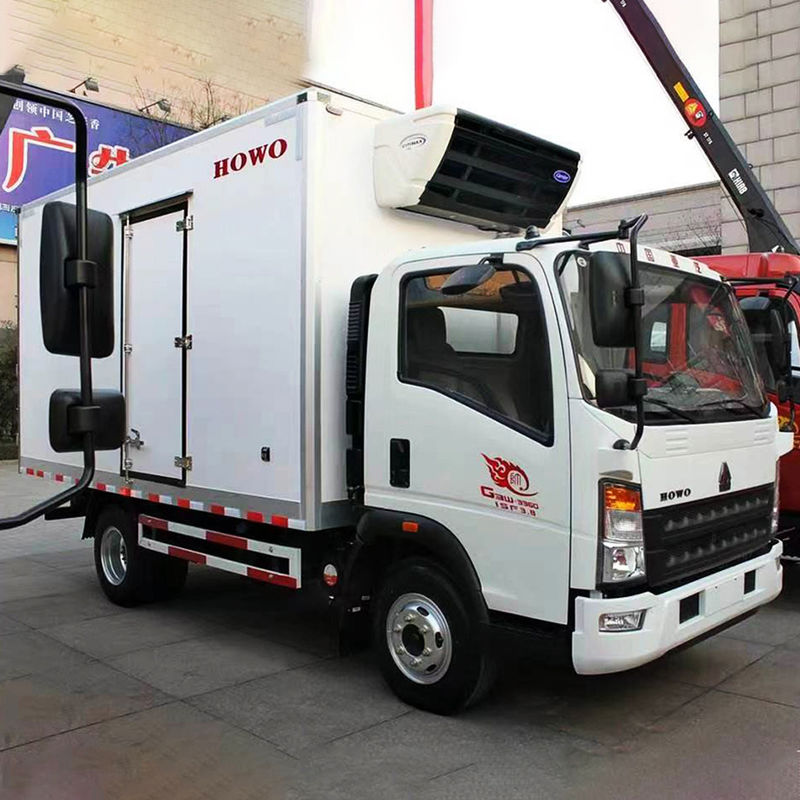 Προϋποθέσεις του πελάτη 130hp 4x2 ψυγείο φορτηγό για παράδοση παγωτού και ψύξη τροφίμων