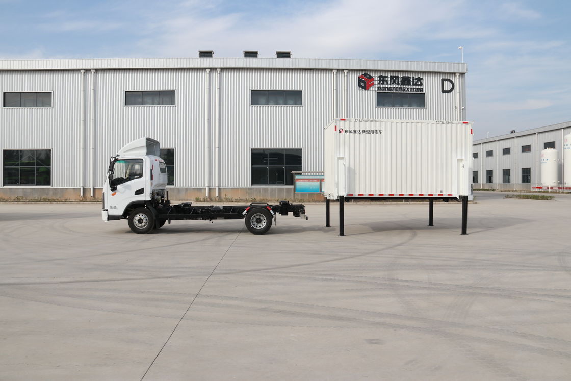 Isuzu Diesel 4*2 Μεσαίο φορτηγό φορτηγό με αποσυναρμολογητέο σώμα και υδραυλικούς προβολέα