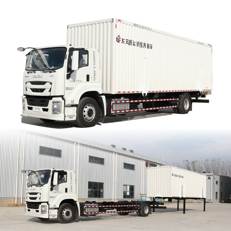Προσαρμογή Isuzu 4*2 204hp 9.6m 59cbm Αποσυναρμολόγητο Swap Σώμα Φορτηγό φορτηγό