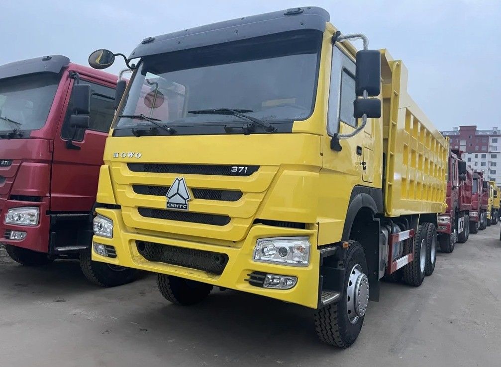 Ανακαινισμένο Sinotruck Howo 6x4 10 Wheeler 371hp Χρησιμοποιούμενο Tipper Dump Truck Cruise Control Κανένα
