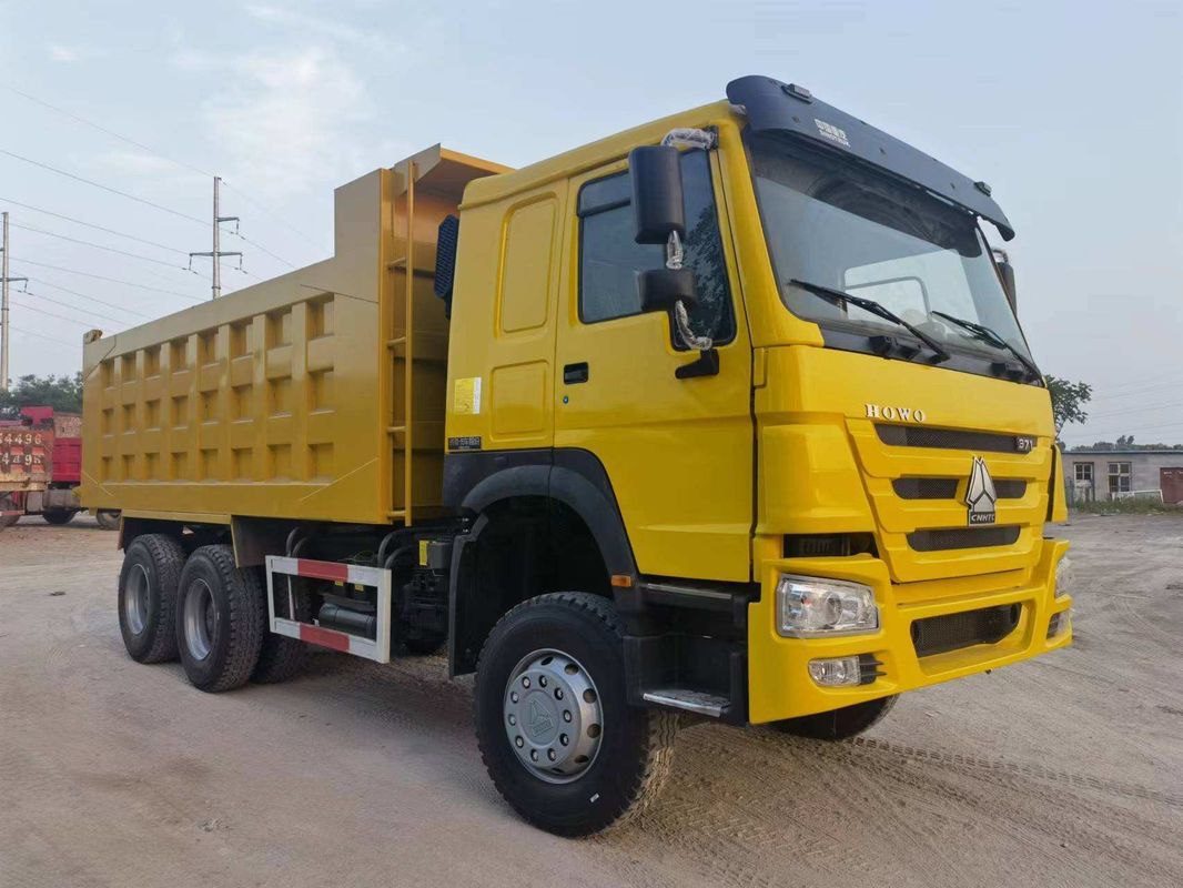 Ανακαινισμένο Sinotruck Howo 6x4 10 Wheeler 371hp Χρησιμοποιούμενο Tipper Dump Truck Cruise Control Κανένα