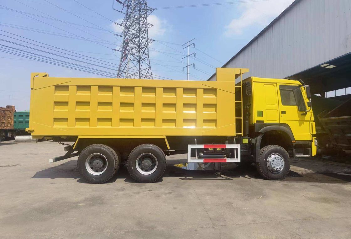 Ανακαινισμένο Sinotruck Howo 6x4 10 Wheeler 371hp Χρησιμοποιούμενο Tipper Dump Truck Cruise Control Κανένα