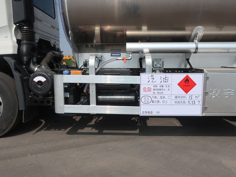 15m3 CIMC LINYU Dongfeng πετρελαϊκό δεξαμενόπλοιο φορτηγό Αλουμινίου κράμα υγρό καύσιμο μεταφορικό όχημα