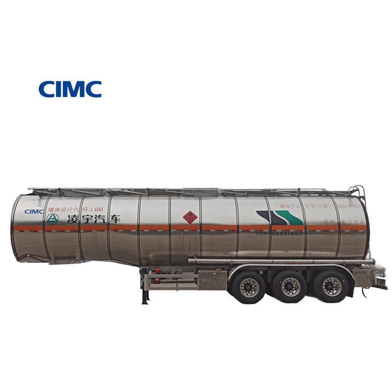 CIMC LINYU 46000L Αλουμινίου κράμα καυσίμου δεξαμενόπλοιο ρυμουλκούμενο φορτηγό με τροχοπέδη 6150 1310 1310