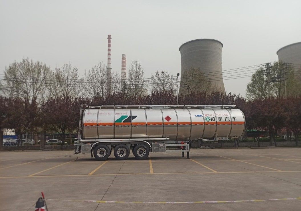 CIMC LINYU 46000L Αλουμινίου κράμα καυσίμου δεξαμενόπλοιο ρυμουλκούμενο φορτηγό με τροχοπέδη 6150 1310 1310