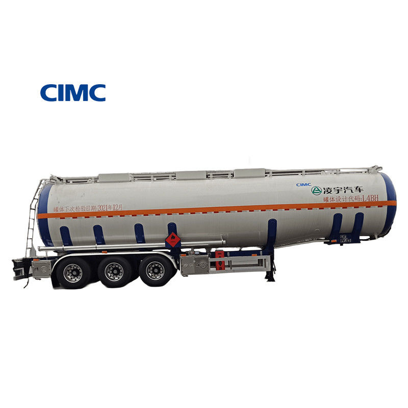 CIMC LINYU 48000 50000Λιτρικό ρυμουλκούμενο δεξαμενής καυσίμου 3 άξονα 48m3 Αλουμινίου