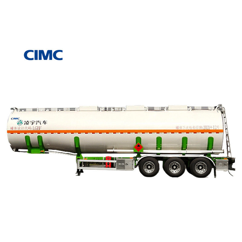 CIMC δεξαμενή καυσίμου Ακατέργαστο φοινικέλαιο 3 άξονας δεξαμενή μαγειρικού πετρελαίου ημιπροωθητήρα με δεξαμενή κράματος