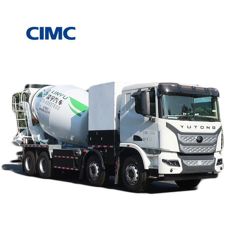 380kw CIMC LINYU 10 m3 Ηλεκτρικό 8x4 αυτοφόρτωμα κινητό φορτηγό μικτήρα σκυροδέματος για ανάμειξη